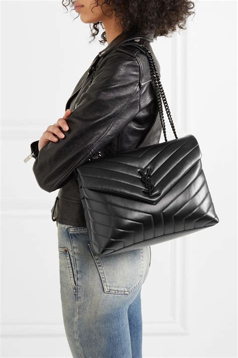 classic medium ysl bag|YSL quilted shoulder bag.